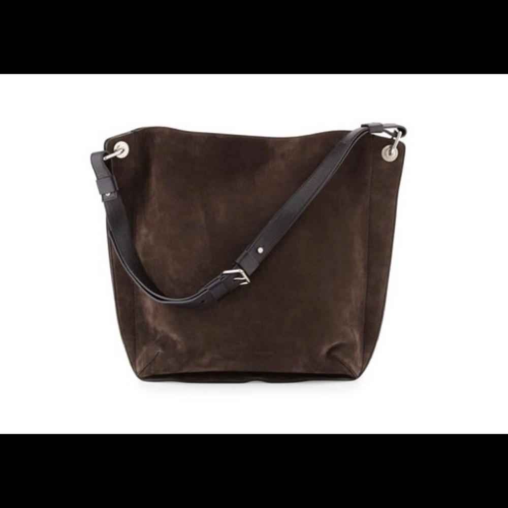 Proenza Schouler dark brown suede “Prospect” bag